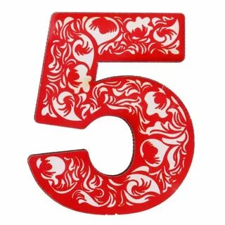 Вырезать цифру 5