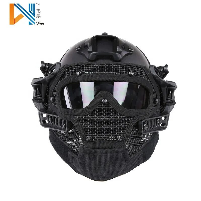 Боевой шлем купить. Шлем WOSPORT Tactical. Airsoft WOSPORT Tactical Helmet. WOSPORT Airsoft шлем. Шлем fast PJ С защитной маской.