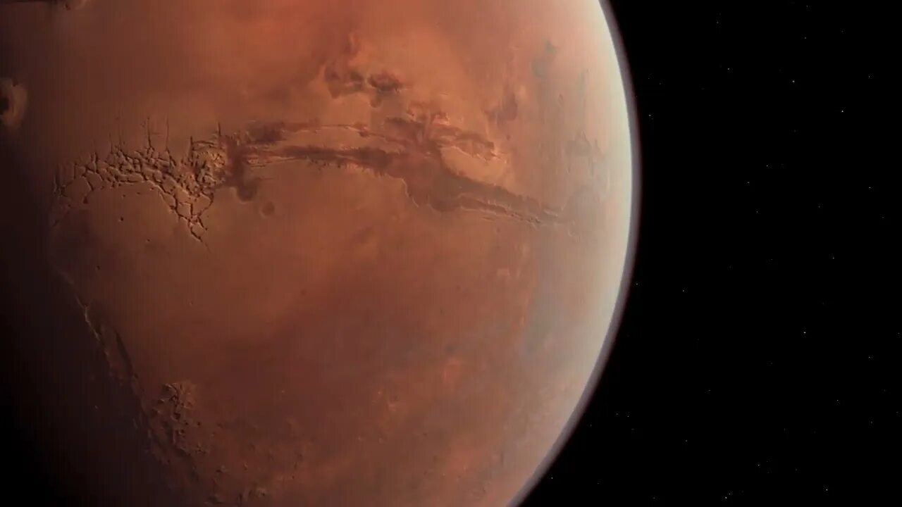 Орбита планеты марс. Марс футаж. Марс крутится. Космос зал Марс.