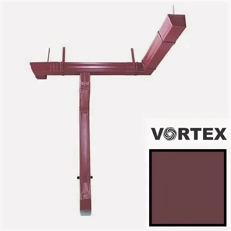 Желоб прямоугольный vortex matt 127мм 3м ral 7024. Вортекс водосточная система. Желоб прямоугольный vortex 127мм 2,5м zn. Желоб vortex. 5).