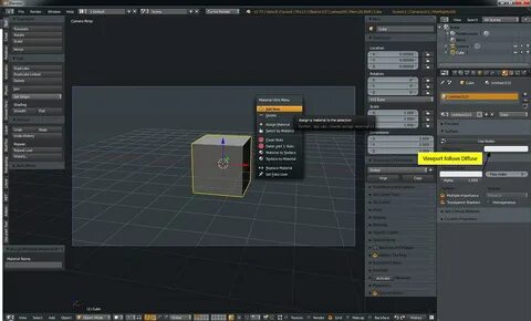 Objects menu