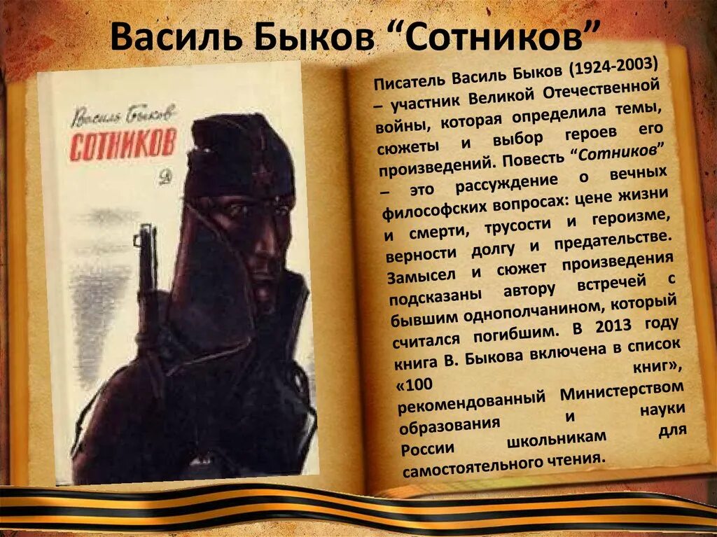 Сотников произведение кратко. Василь Быков "Сотников". Василь Быков повесть Сотников. Сотников Василь Быков книга. Сотников презентация.