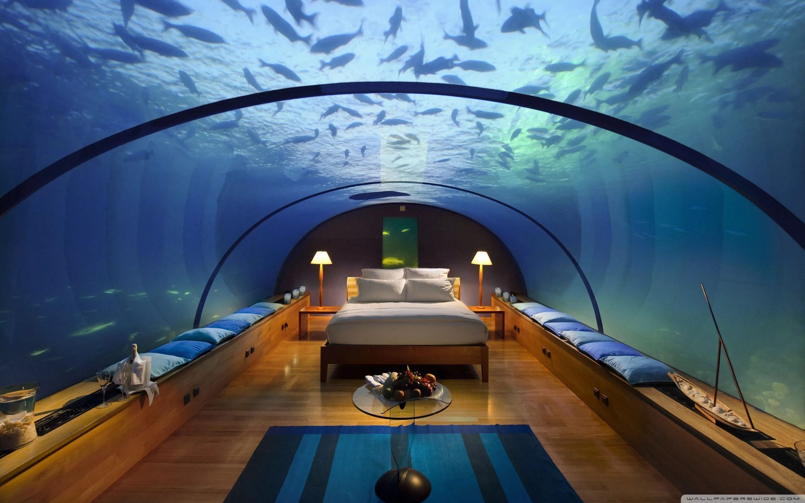 3 внутренних океана. Подводный отель - Poseidon Undersea Resort на Фиджи.. Conrad Maldives Rangali Island. Conrad Maldives Rangali Island 5*. Poseidon Undersea Resort Фиджи ресторан.