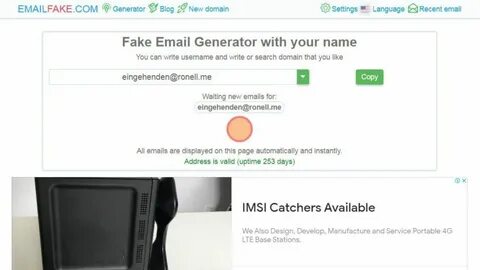 List Of Best Fake Email Generator.