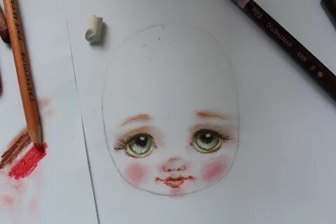 Как нарисовать нос кукле