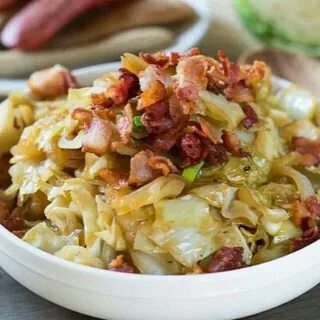 Капуста с беконом