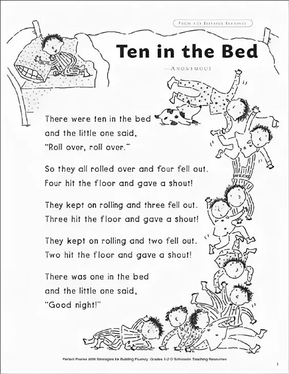 Sing along текст. Ten in the Bed. There were ten in the Bed. Ten in a Bed Song for Kids Coloring. Ten in the Bed 1999.