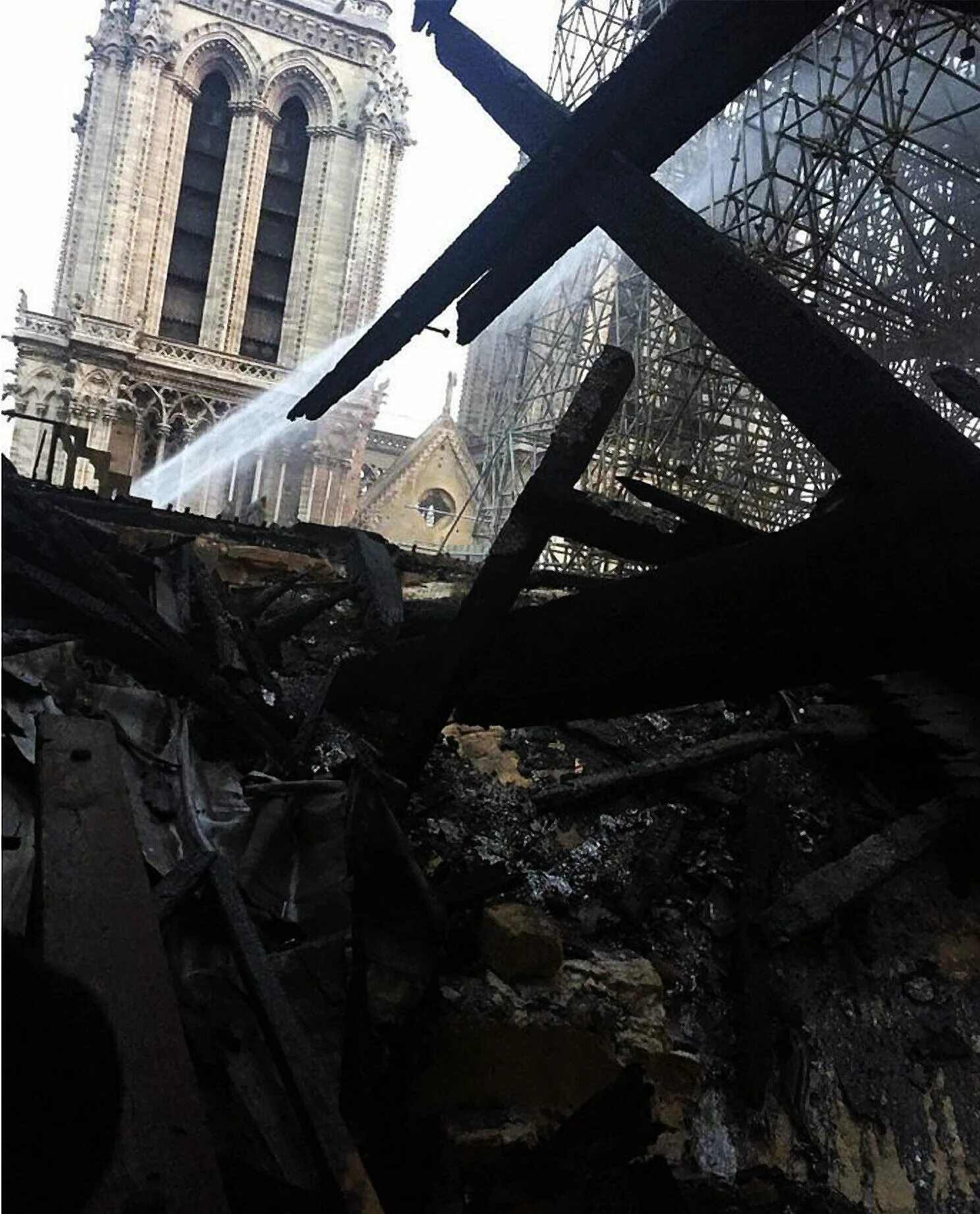 Пожар в соборе Парижской Богоматери (2019).