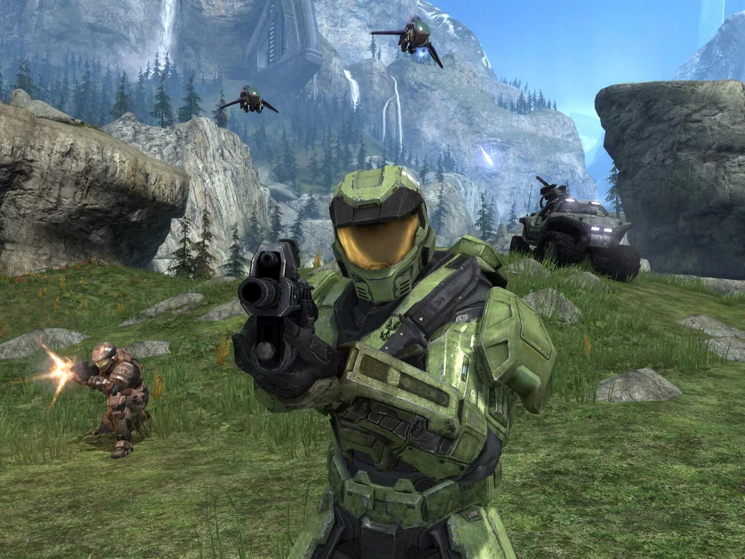 Halo game. Хало комбат эволвед. Halo Combat Evolved 2001. Хало комбат эволвед 2001. Halo игра 2001.