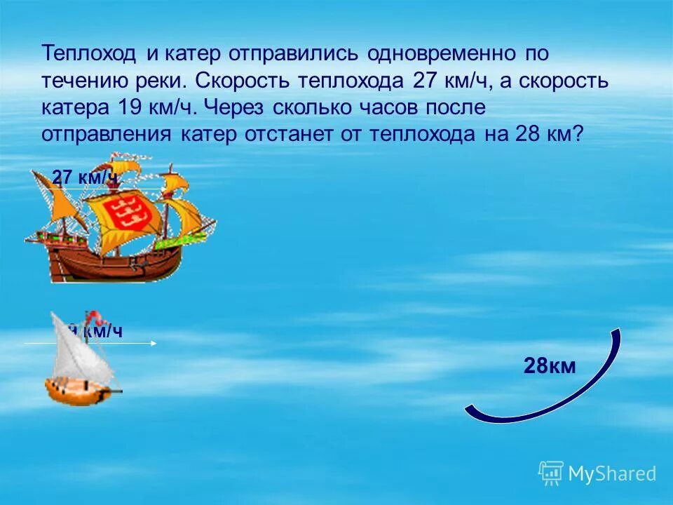 Катер за 4 часа проходит 120 км. Задачи на течение реки. Задачи на движение по течению реки. Решение задач с течением реки. Задачи на движение по воде.