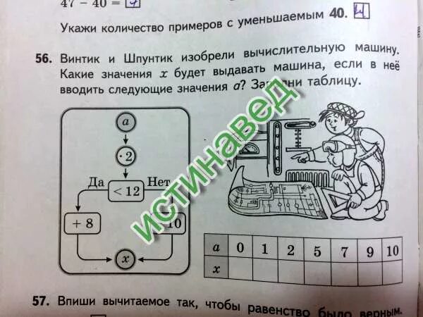 Выполни программу вычислительной машины и заполни таблицу. Винтик и шпунтик изобрели 2 вычислительные машины. винтик и шпунтик изобрели вычислительную машину какие значения икс. как известно автомобиль изобретенный винтиком и шпунтиком таблица. автомобиль винтика и шпунтика израсходовал за три дня 90 л.