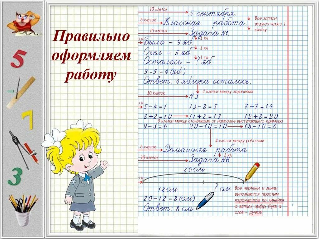 Правильное ли написание. Оформление работ по математике. Правила оформления ятетарди. Правила оформления работ в тетради. Правильное оформление работ по математике.