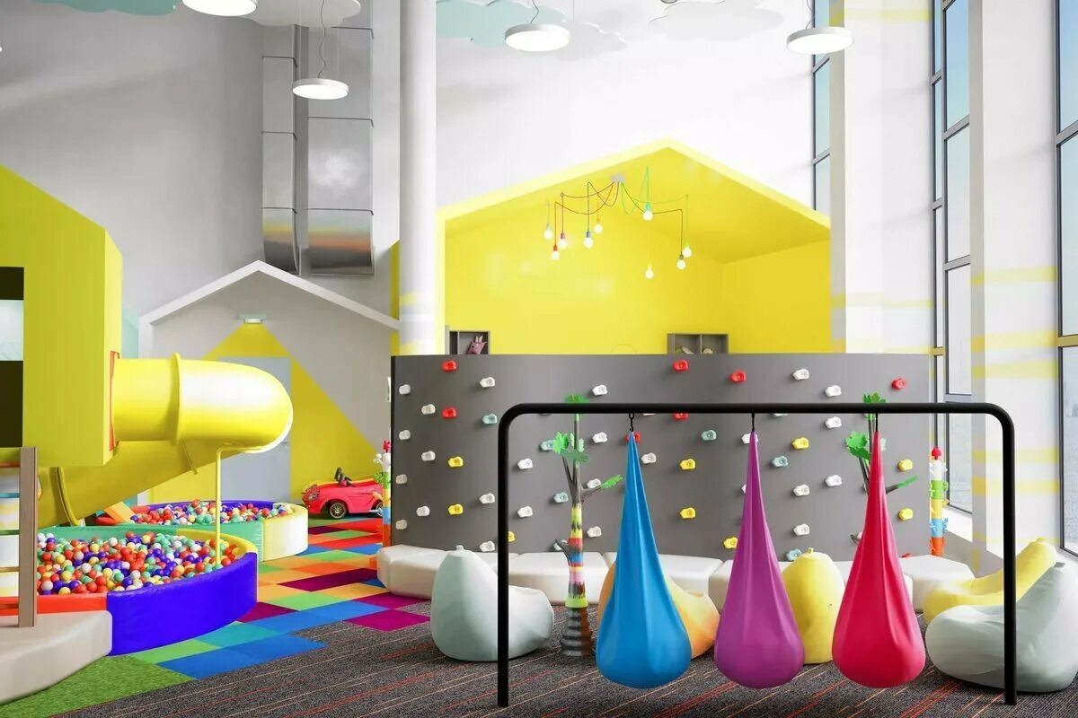 Детская игровая комната. Игровая комната для детей. Детские игровые зоны. Стильные детские игровые комнаты.
