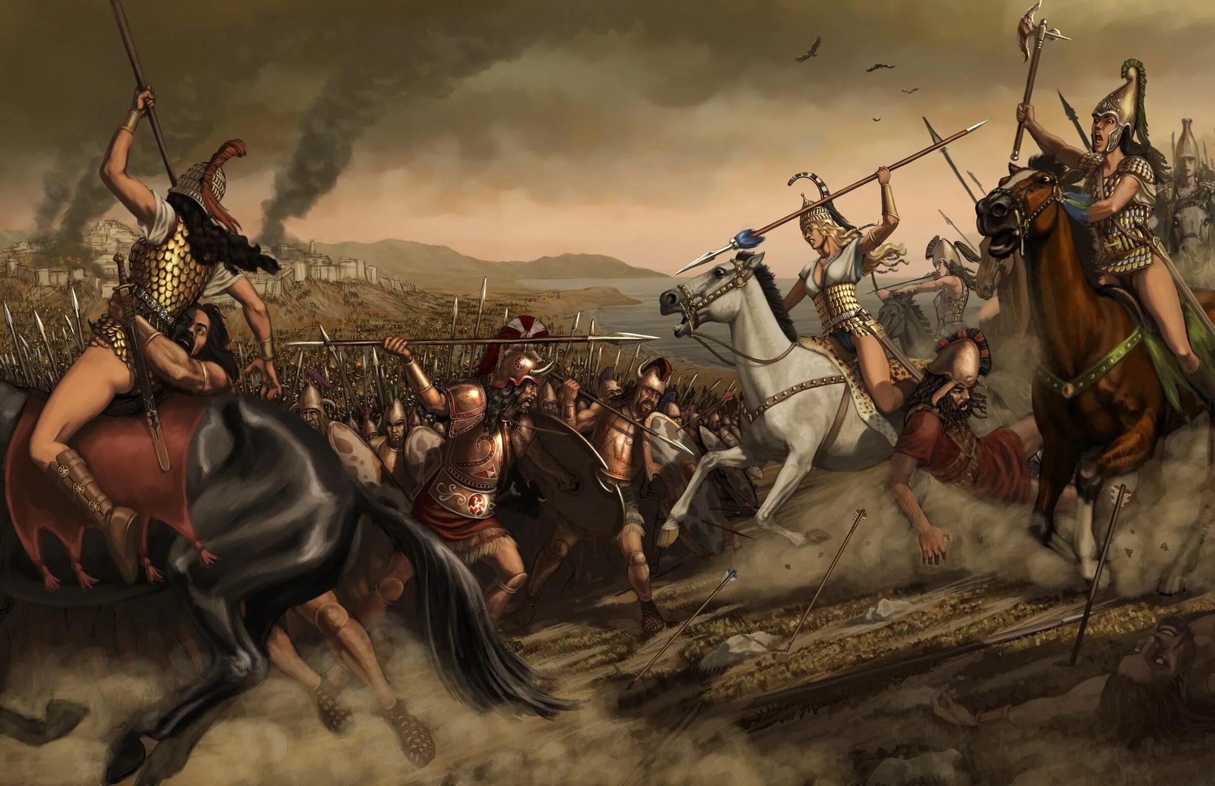 Битва греки против. Битва в Троянской войне.