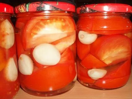 Острые помидоры на зиму дольками