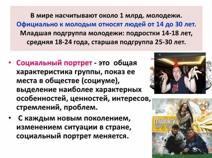 Портрет молодежи