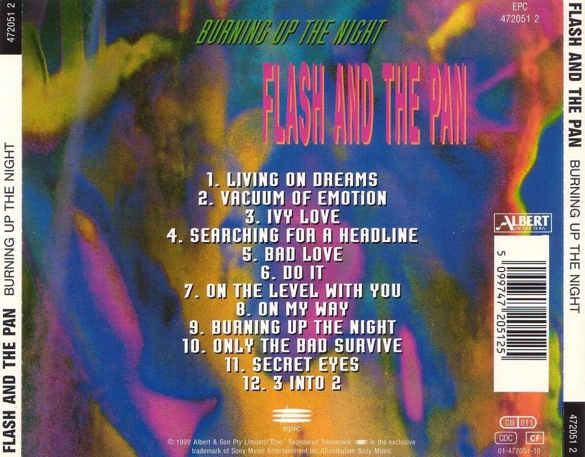 Flash and the Pan 1985. Flash and the Pan - Flash and the Pan (1978). Flash and the Pan Burning up the Night. Flash and the Pan - 1992 - Burning up the Night - 1992 Australia. Flash and the pan