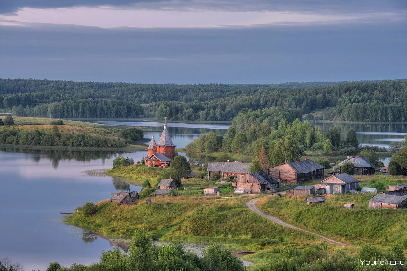 Села на озере