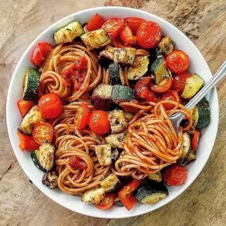 Рецепты макарон с овощами с фото