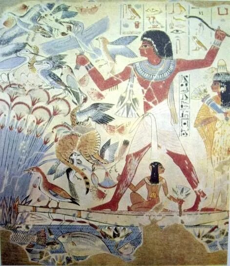 Священное дерево египтян. Фрески гробницы Небамона. Роспись гробницы Небамона. Роспись гробницы охота в нильских зарослях. Росписи в гробницах древнего Египта.