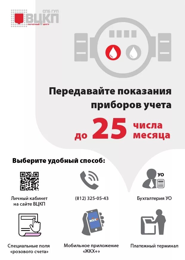 25 число передача показаний