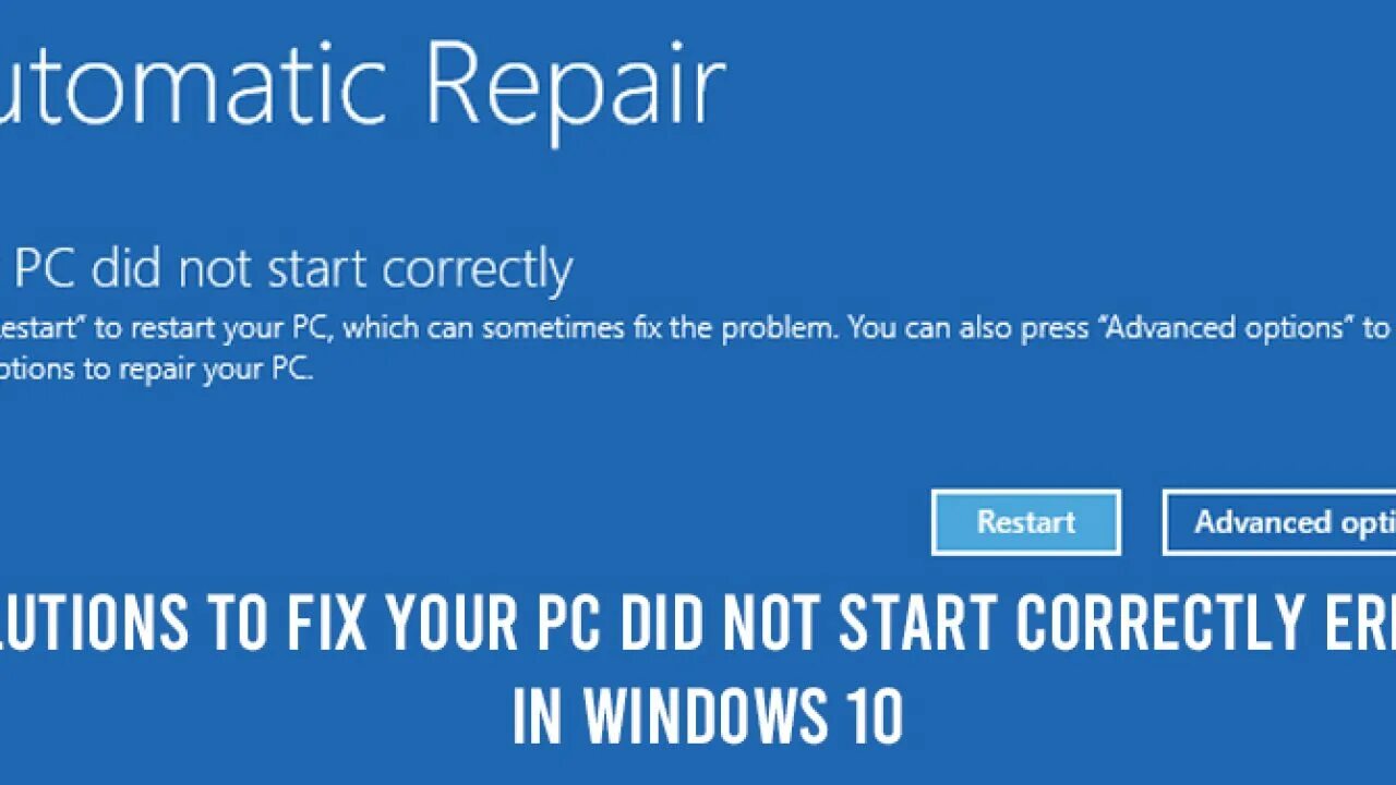 Automatic repair windows. Automatic Repair и Startup Repair. Your PC did not start correctly. Automatic Repair couldn't Repair your PC что делать на русском. Automatic Repair couldn't Repair your PC что делать на русском все вкладки.