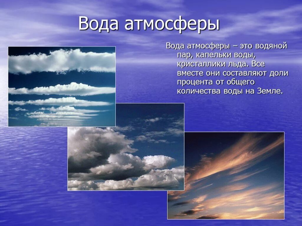 Воздух в сравнении с водой. Вода в атмосфере. Пары воды в атмосфере. Презентация на тему вода на земле. Водяной пар в атмосфере.