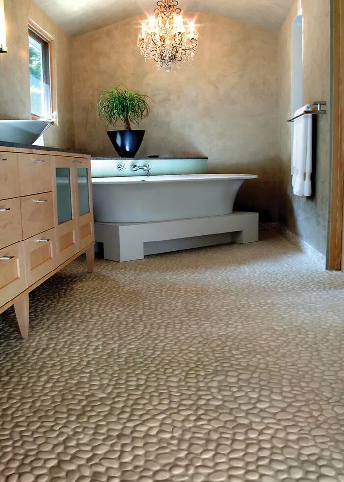 Natural stone flooring