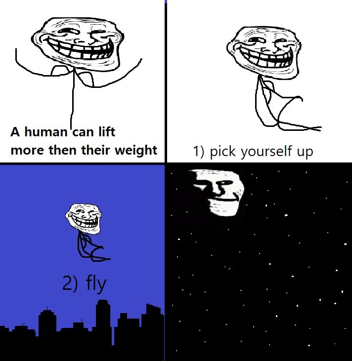 Trying to fly