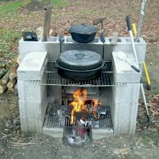 Печка на открытом воздухе