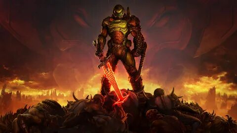 Doom (game) Doom guy Doom (2016) DOOM Eternal Doom slayer Video Game Horror...