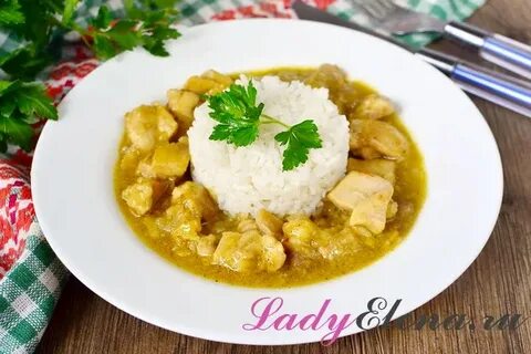 Рецепт курицы карри с кокосовым молоком