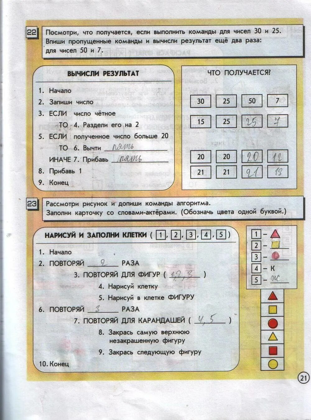 Решебник 4 класс часть. Рассмотри рисунок и допиши команды алгоритма. Рассмотри рисунок и допиши команды алгоритма заполни карточку. Информатика 4 класс стр 21. Информатика 4 класс стр 22 1 часть.