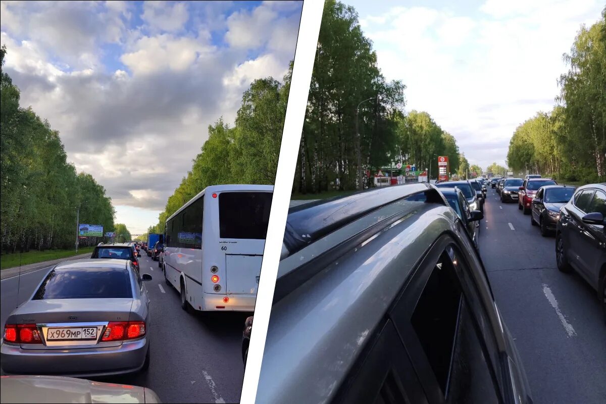 Движение по борскому мосту в нижнем новгороде. Пробка на дороге. Затор транспорт. Пробка на трассе. Дорожно-транспортное происшествие.