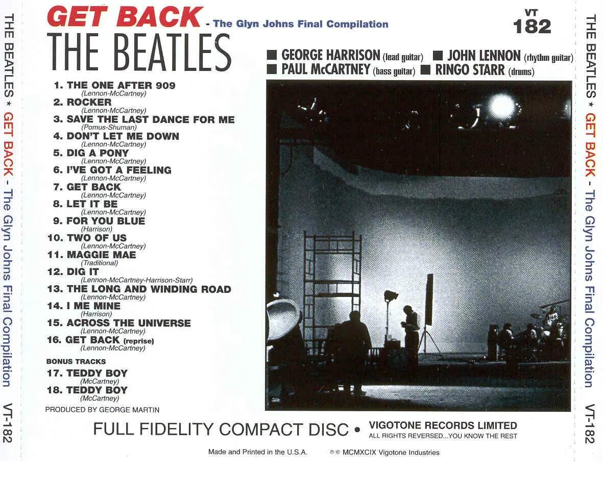 Final compilation. Beatles get back Glyn Johns. Джордж Харрисон get back.