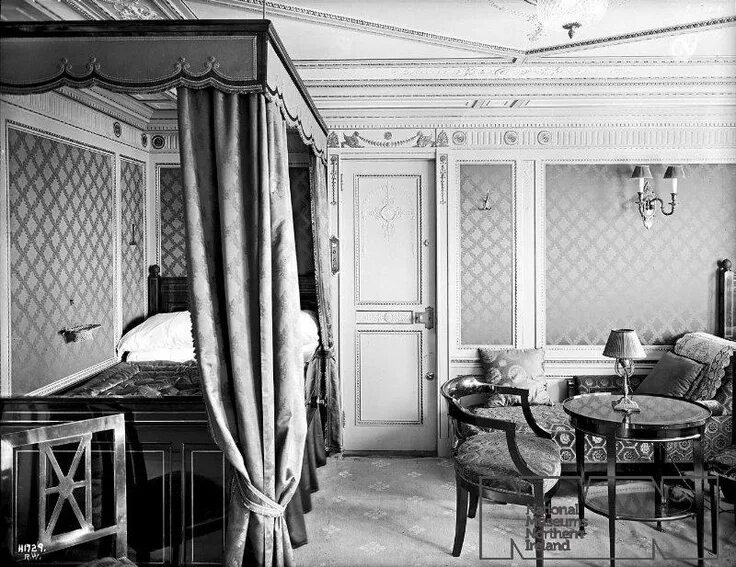 Beside The Grand Staircase On D Deck In The First Class Reception Area Titanic, 
