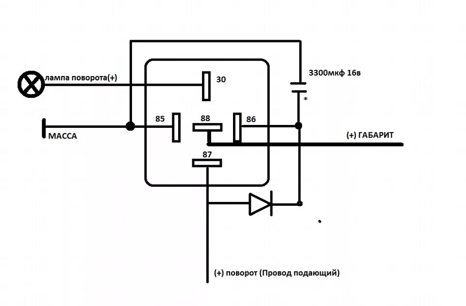 Дхо поворотники схема. Американки через 5 контактное реле. Схема американок через 5 контактное реле. Американские ходовые огни схема подключения. Американки схема 5 контактное реле ВАЗ.