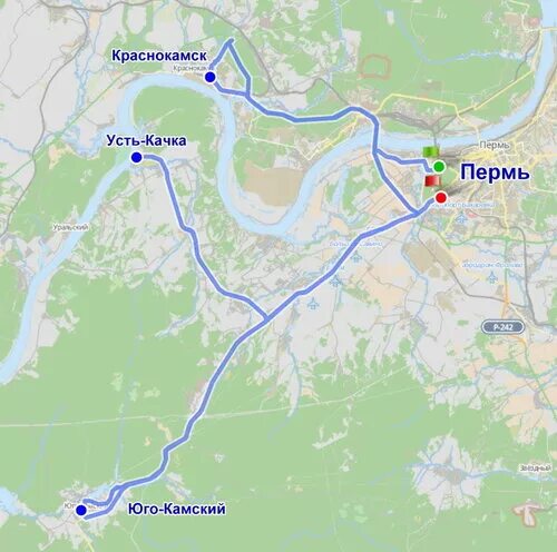 Автобус камск пермь. Усть-качка-пермь карта. карта усть-качка пермский. юго-камский пермь расстояние. юго камск на карте.