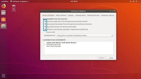 Используем ubuntu