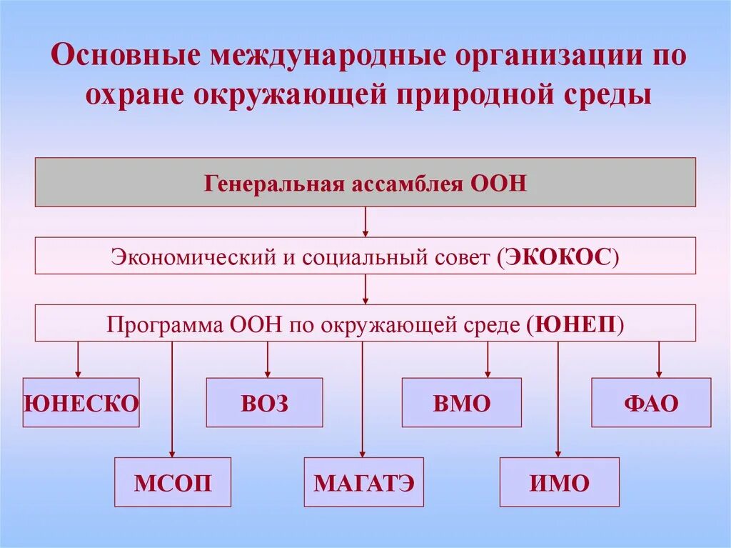 Природные организации россии