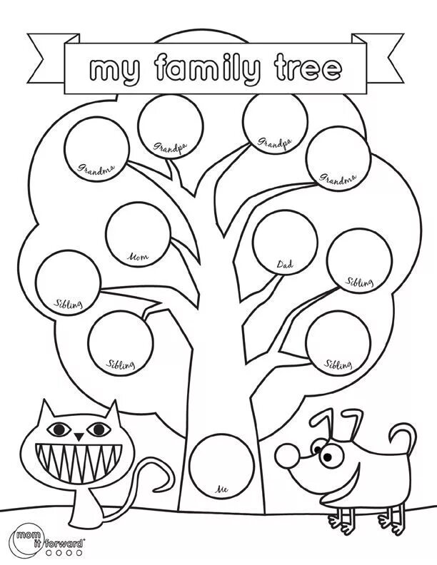 Семья шаблоны образцы. Семейное дерево раскраска. Родословное дерево раскраска. Дерево для семейного древа. Генеалогическое дерево для дошкольников.