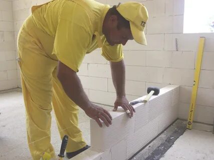 Укладка газобетонных