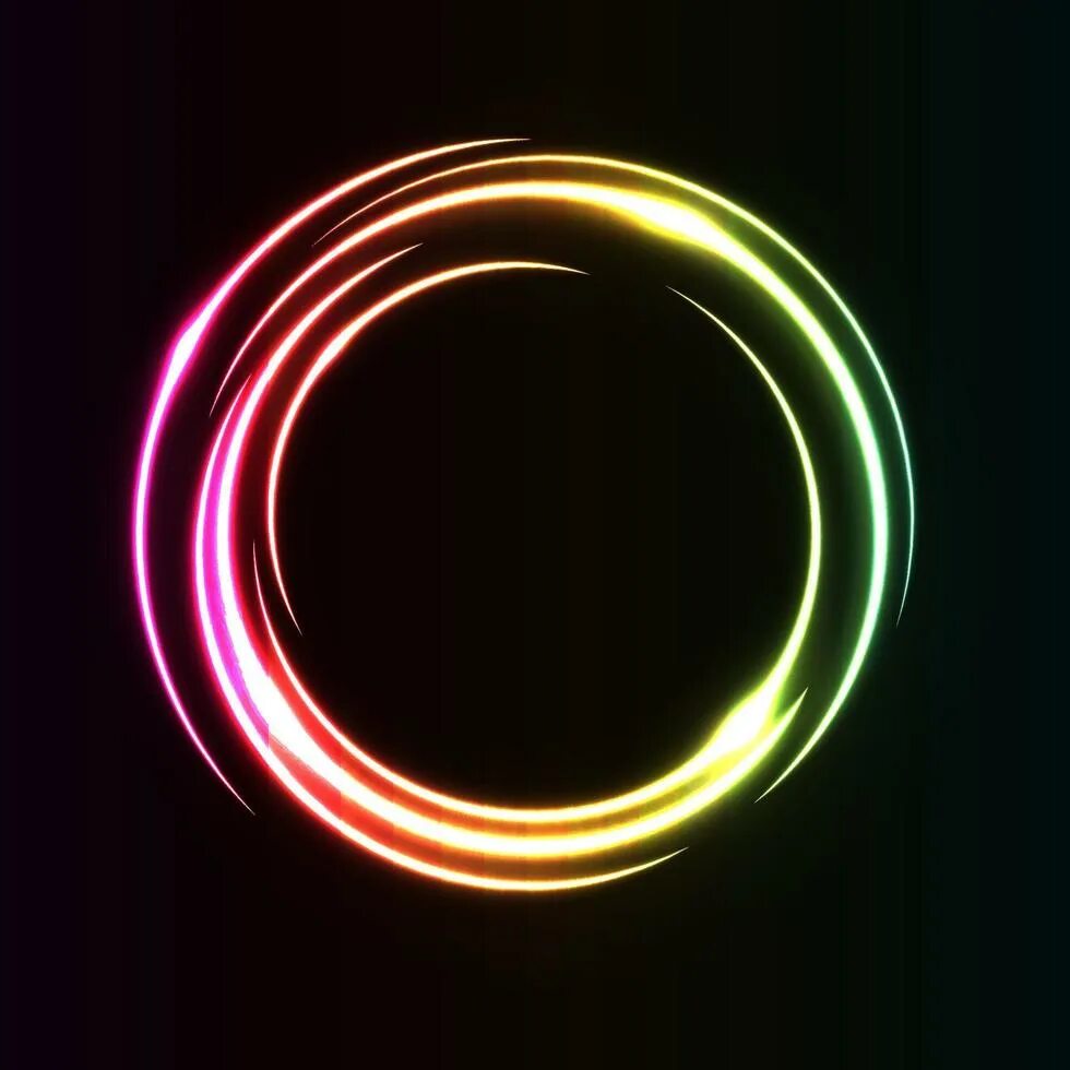 Event orb. Light circle. Светящийся круг разноцветный. Rainbow circle. Abstract circle vector.