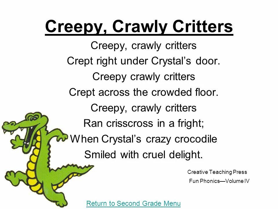 Creepy Crawly. I said right foot creep перевод