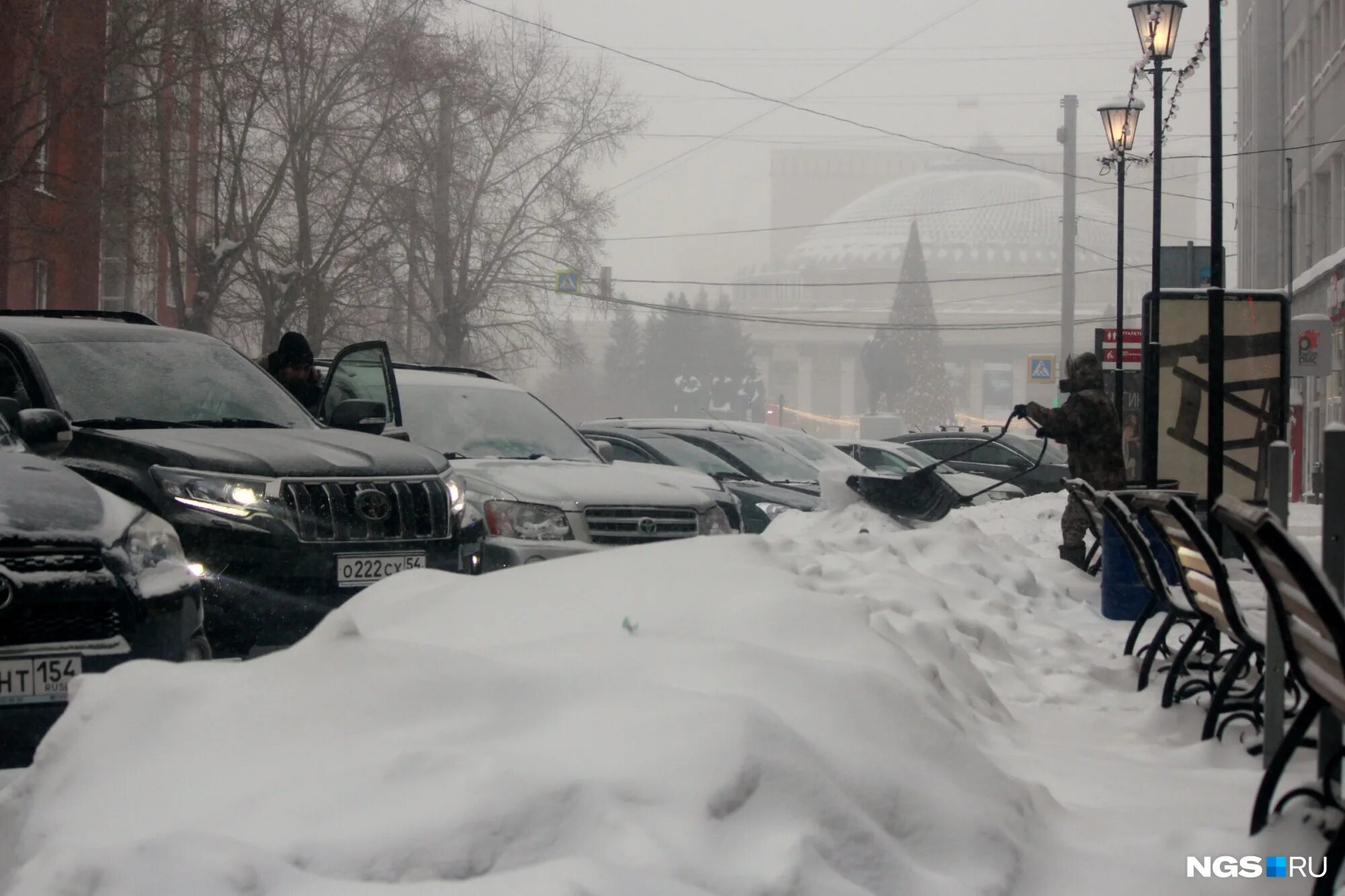 Фото снежного новосибирска