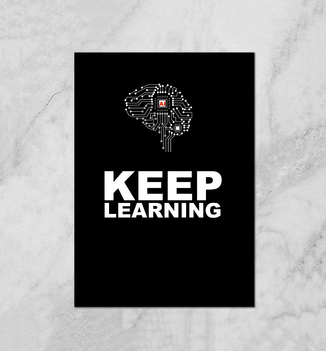 Keep on learning. Keep learning. keeper ai. айпостер.