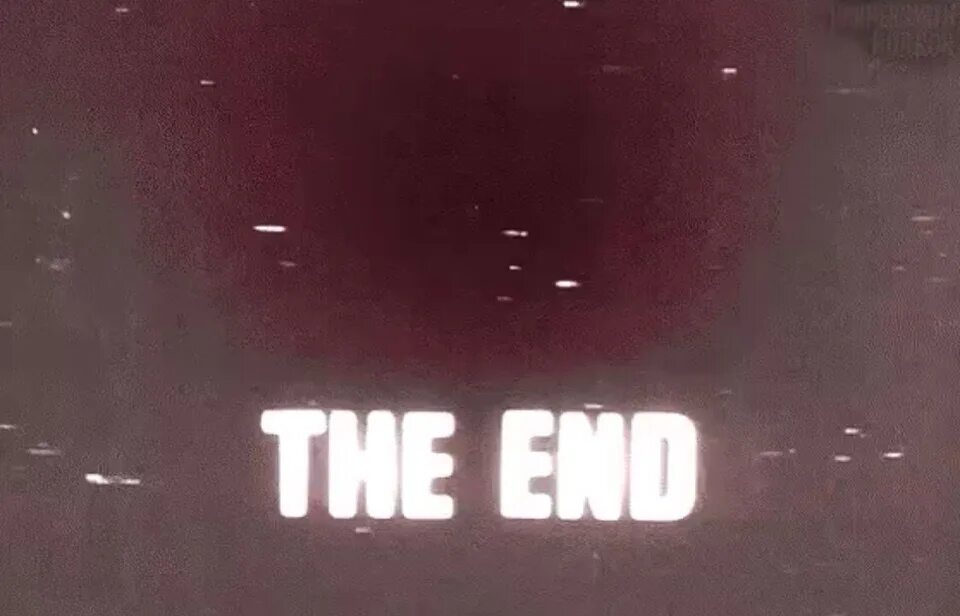 Конец gif. Гифка the end. The end концовка.