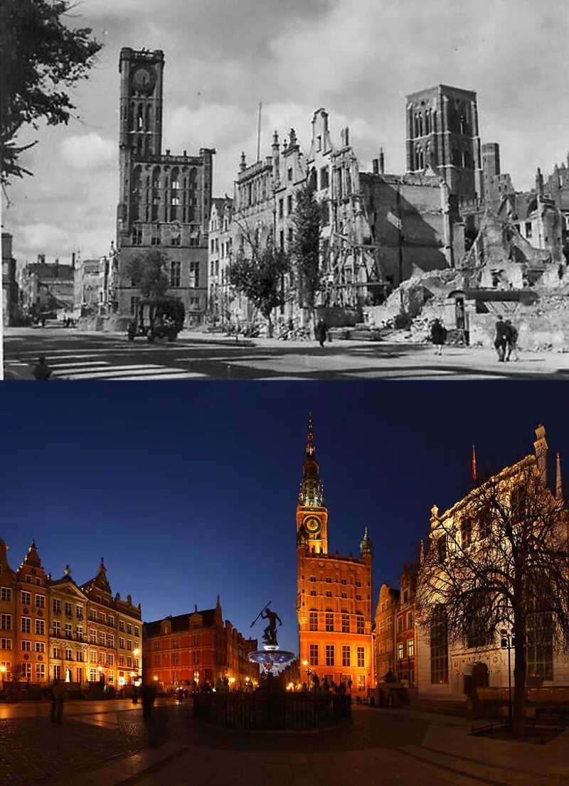 Город Данциг после второй мировой войны. Гданьск после войны и сейчас. Гданьск после второй мировой войны. Гданьск Данциг.