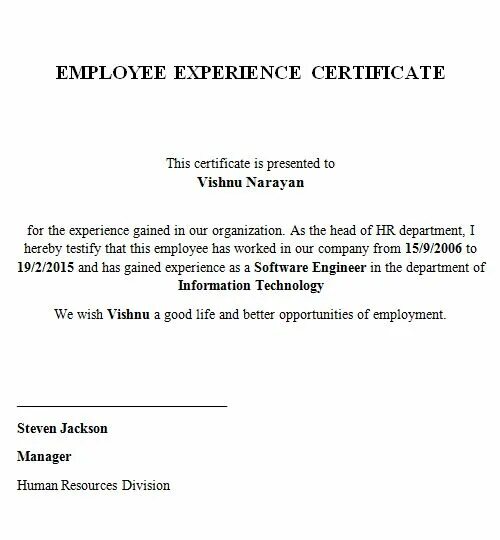 Experience Certificate. Working experience Certificate. Work experience Certificate examples. Employee experience Certificate это.