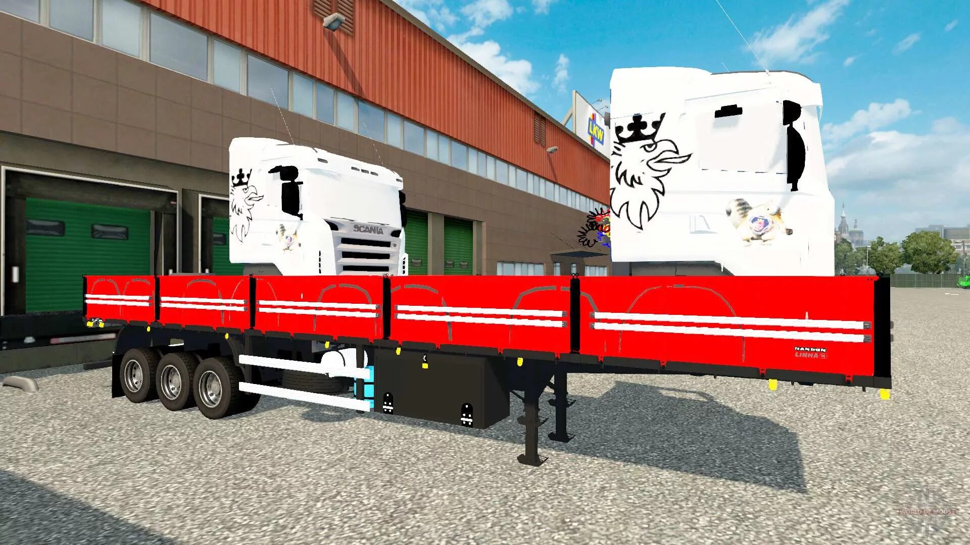 Cargo 5. Paper line Trailer. Tandme of Trailer.